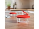 Rotho Vorratsdose Centric 3-teilig, 2.6 l, Transparent