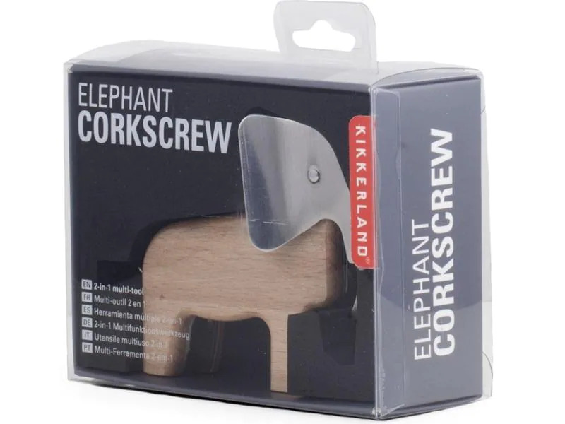 Kikkerland Flaschenöffner Elefant Hellbraun