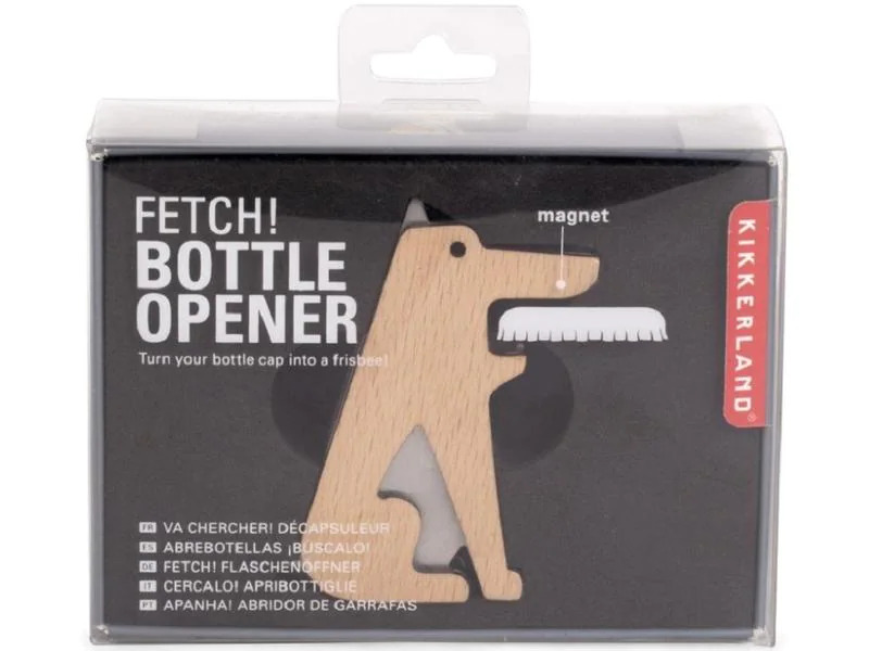 Kikkerland Flaschenöffner Fetch! Hellbraun