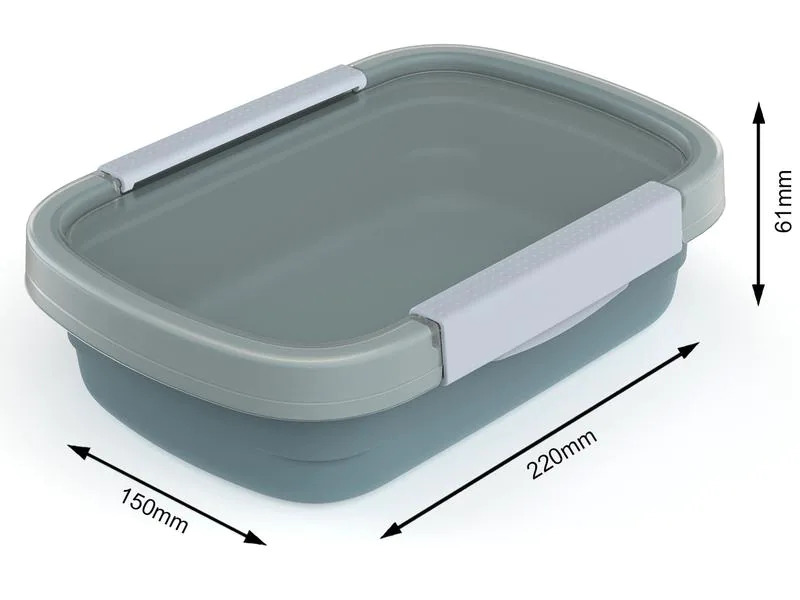 Rotho Vorratsbehälter Eco 0.8 l, Blau