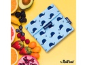 Roll'eat Lunchbeutel SnacknGo Animals Hellblau, Wal