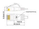 SLIM Slimpatchkabel  Cat 6, UTP, 20 m, Grün