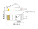 SLIM Slimpatchkabel  Cat 6, UTP, 20 m, Orange