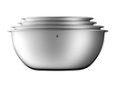 WMF Rührschüssel-Set Gourmet 0.75 l/1 l/2 l/2.75 l, Silber