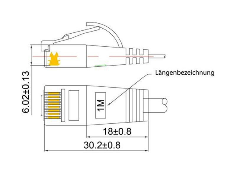 SLIM Slimpatchkabel  Cat 6, UTP, 3 m, Gelb