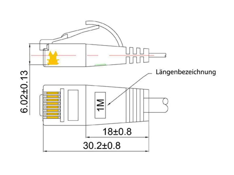 SLIM Slimpatchkabel  Cat 6, UTP, 3 m, Orange
