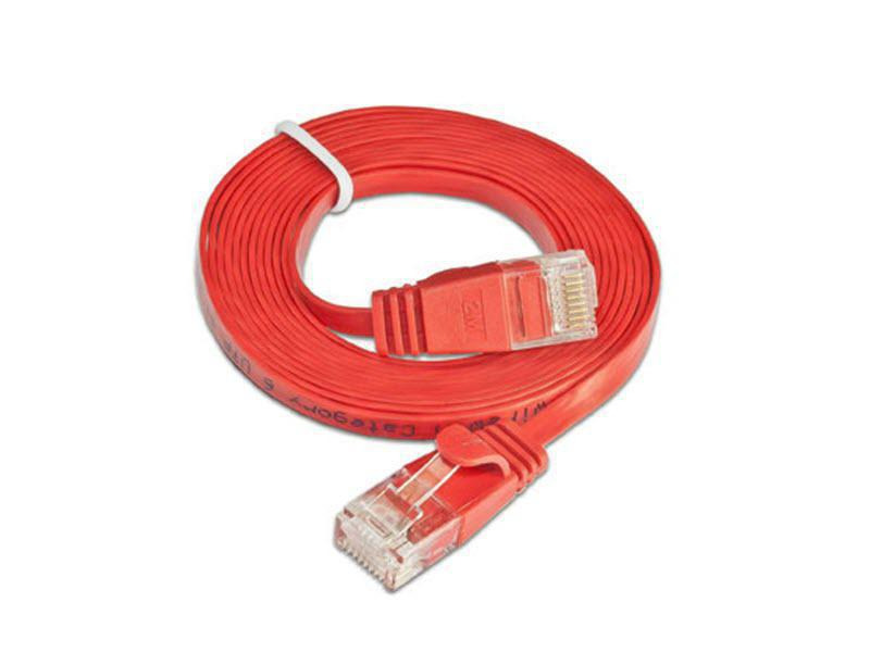 SLIM Slimpatchkabel  Cat 6, UTP, 3 m, Rot