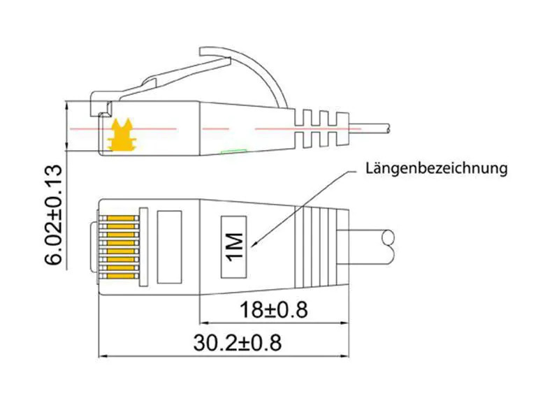 SLIM Slimpatchkabel  Cat 6, UTP, 3 m, Rot