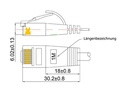 SLIM Slimpatchkabel  Cat 6, UTP, 3 m, Rot