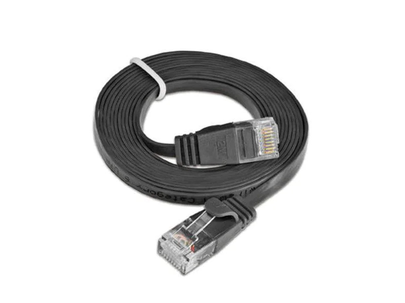 SLIM Slimpatchkabel  Cat 6, UTP, 3 m, Schwarz