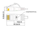 SLIM Slimpatchkabel  Cat 6, UTP, 3 m, Weiss
