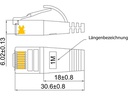 SLIM Slimpatchkabel  Cat 6, UTP, 7.5 m, Rot