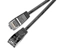 SLIM Slimpatchkabel  Cat 6, UTP, 7.5 m, Schwarz