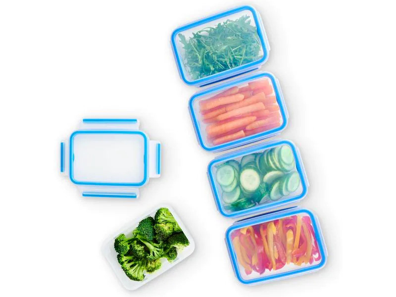 Emsa Vorratsbehälter Clip &amp; Close 5-teilig, 4 l, Transparent