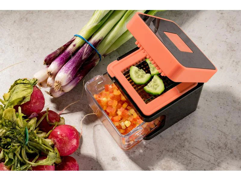 Genius Zwiebelschneider Nicer Dicer Spicy 4-teilig, Orange