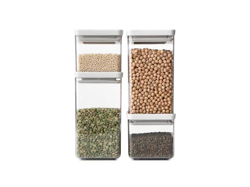 Brabantia Vorratsbehälter TASTY+ 4 Stück, 4.6 l, Transparent