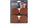 Kikkerland Verschlussclips Waffel 6 Stück, Dunkelbraun
