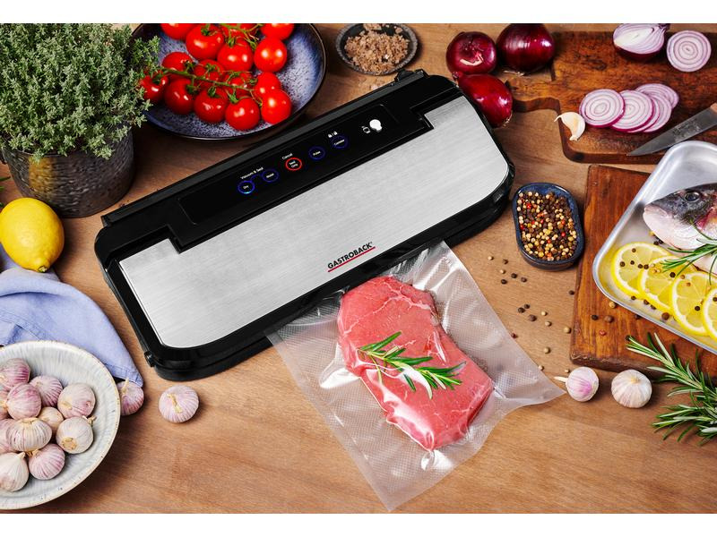 Gastroback Vakuumiergerät BASIC 46009 Schwarz/Silber