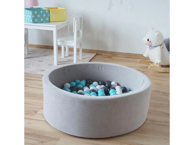 Knorrtoys Bällebad Grey 300 Bälle creme/grey/lightblue