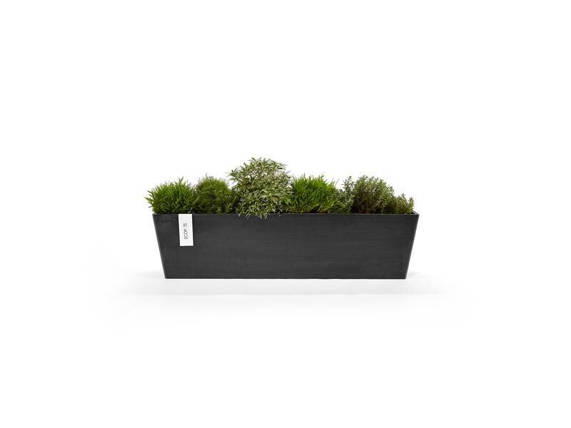 Ecopots Pflanzentopf Bruges 80 Dunkelgrau