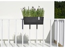 Ecopots Pflanzentopf Hanging Bruges 55 Dunkelgrau