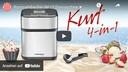 Rommelsbacher Glacemaschine 4in1 500 ml, Silber