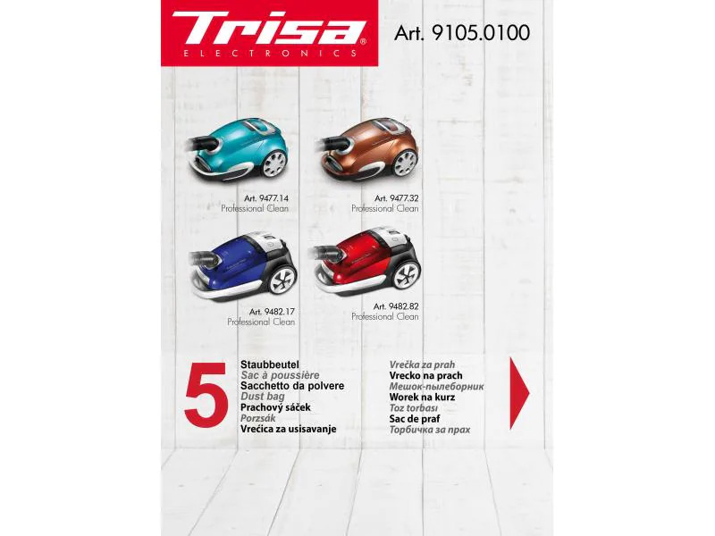 Trisa Staubfilterbeutel Micro 5 Stück