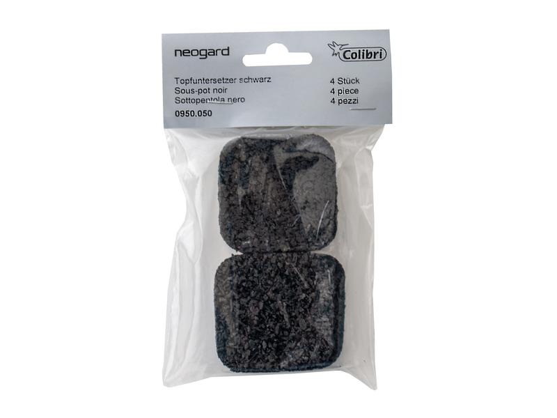 Colibri Topfuntersetzer 4er Set Schwarz