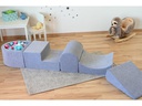 Knorrtoys Hocker Spielblöcke Soft Grey
