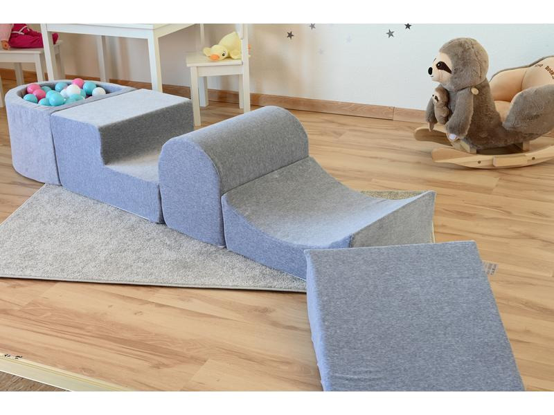 Knorrtoys Hocker Spielblöcke Soft Grey