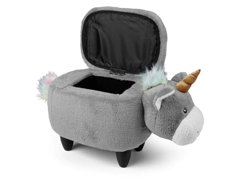 zoosy Hocker Einhorn Enea Grau