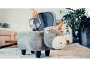 zoosy Hocker Einhorn Enea Grau