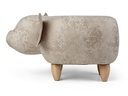 zoosy Hocker Schwein Ernie Grau