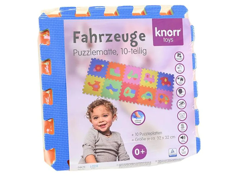 Knorrtoys Puzzlematte Fahrzeuge 10-Teilig
