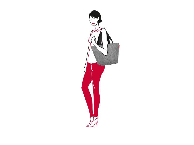 Reisenthel Tasche Shopper M Twist Silver Schwarz; Mehrfarbig