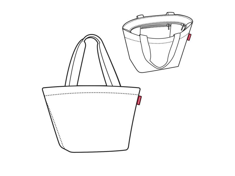 Reisenthel Tasche Shopper M Dots Schwarz/Mehrfarbig