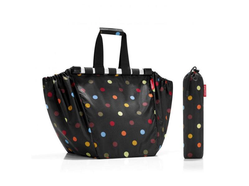 Reisenthel Tasche Easyshopping Dots Schwarz/Mehrfarbig