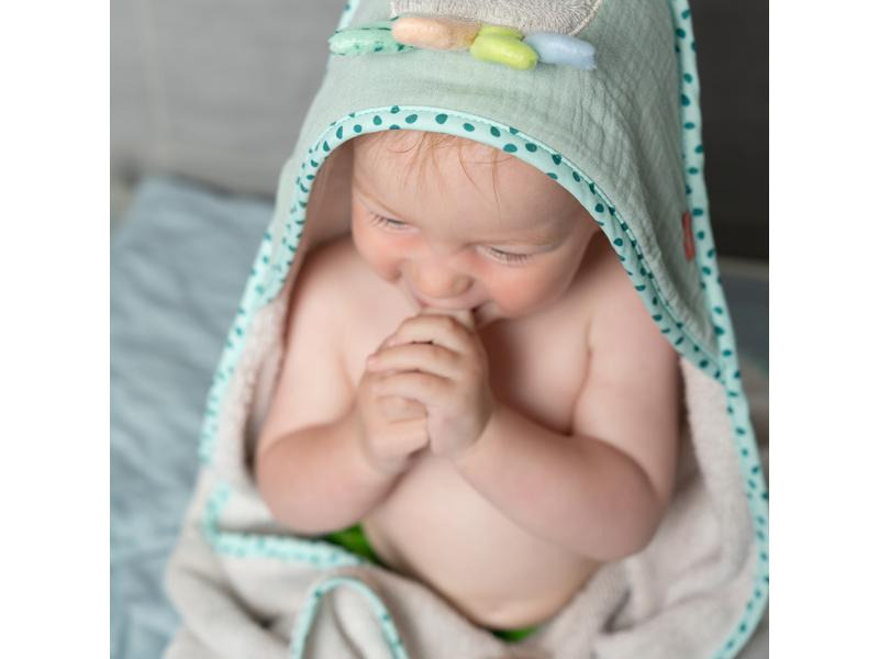 fehn Baby-Kapuzentuch Oktopus