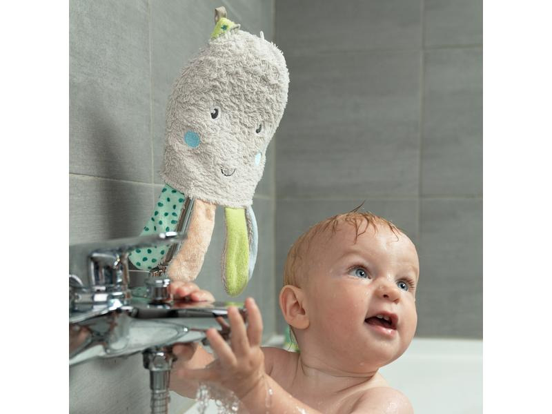 fehn Baby-Waschhandschuh Oktopus