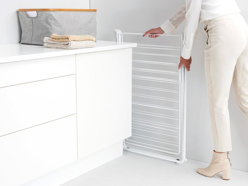 Brabantia Standtrockner HangOn mit Stange 25 m, Weiss