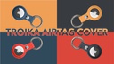 Troika Schlüsselanhänger Airtag Cover Blau