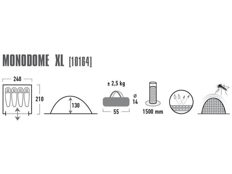 High Peak Kuppelzelt Monodome XL