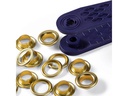 Prym Ösen + Scheiben 8 mm, Gold, 24 Stück