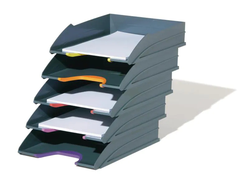 DURABLE Ablagekorb Varicolor Tray Set Anthrazit/Mehrfarbig
