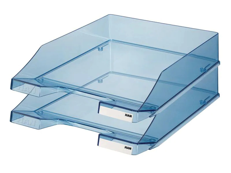 HAN Ablagekorb KLASSIK A4 Blau/Transparent