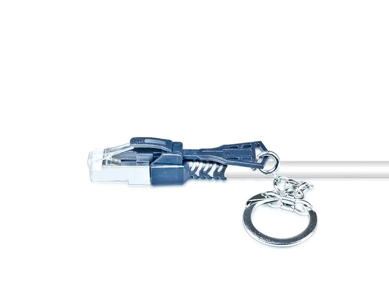 Wirewin Patchkabel Securelock Cat 6A, S/FTP, 5 m, Grau