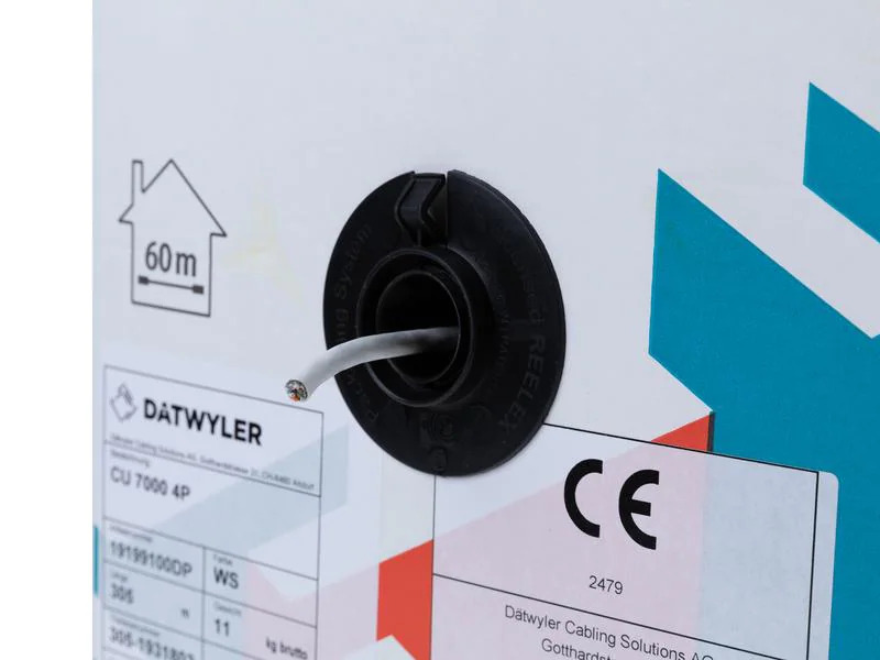Dätwyler Cables Verlegekabel CU 7000 4P Home Cat 7, S/FTP, 305 m, Weiss
