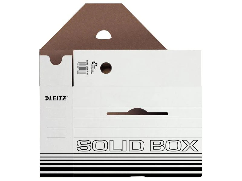Leitz Archivschachtel Solid, 100 mm 10 Stück, Schwarz