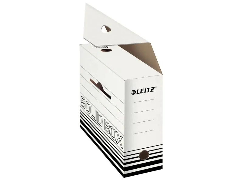 Leitz Archivschachtel Solid, 100 mm 10 Stück, Schwarz