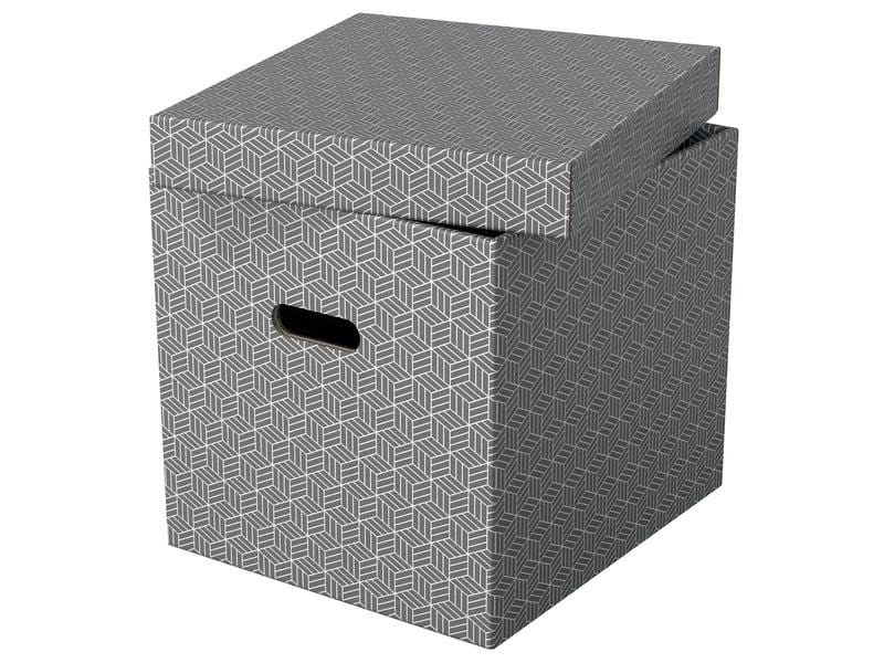 Leitz Aufbewahrungsbox Esselte Home Cube Gross, 3 Stück, Weiss